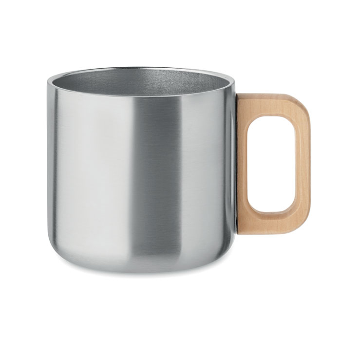 Mug 350ml en inox recyclé à personnaliser Acero Argent mat